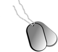 Dog Tag Military Dogs In Warfare Clip Art - Military Dog Tags Png, Transparent Png