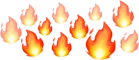 Fire Emoji Transparent Png - Transparent Background Fire Emoji Png, Png Download