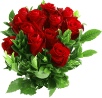 Flower Bouquet Rose Gift - Red Rose Flower Png, Transparent Png