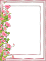 Flower Frame Clipart - Flowers Frame Border Png, Transparent Png