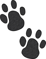 Image Paw Print Clip Art - Dog Paw Doodle Png, Transparent Png
