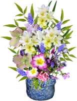 Spring, Flowers, Pottery Vase - Florero Png Sin Fondo, Transparent Png