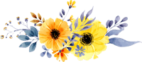 Transparent White Flower Border Png - Yellow Watercolor Flowers Png, Png Download